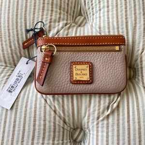 Dooney & Bourke Pebbled Small Coin Case - Oyster